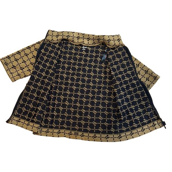 “If” zippered mock collar crop top Out From Under Urban Outfitters sz Med Taupe - Picture 8 of 8